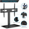 Fitueyes TV Stand Universal Table Top Flat Screen TV Base Fits 27 to 60