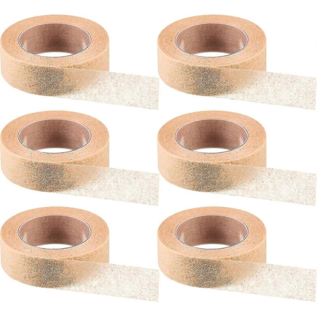 6 Rolls Flexible Skin Tape Breathable Nose Tape Self Adhesive Gauze Tape For Wound Injuries Swelling Sports