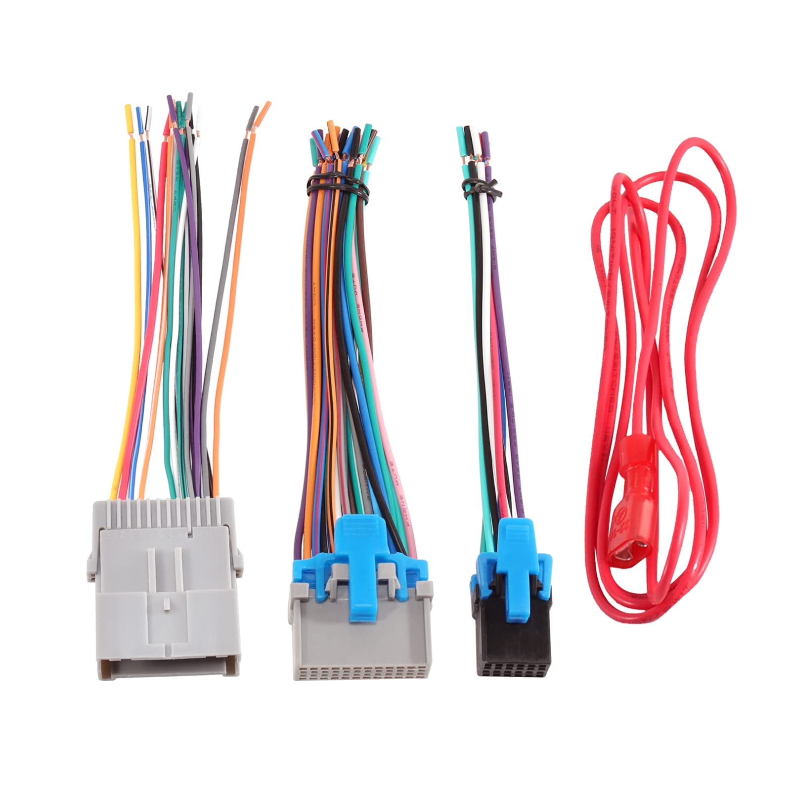 RED WOLF Radio Wiring Harness Male & Female Connector Adapter Plug