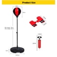 thumbnail image 2 of WALFRONT Adjustable Height Kids Punching Ball Bag Speed Boxing Sports Set Fighting Game With Gloves, Kids Boxing Set,Boxing Set, 2 of 7