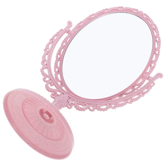 RENACLIPY Double Sided Desk Mirror Adjustable Angle Compact Tabletop Makeup Mirror 70 x 50 cm