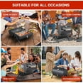 thumbnail image 6 of VINGLI Portable Charcoal Grill with Thermometer & Wooden Handle, Multi-functional Metal Compact Tabletop BBQ Outdoor Charcoal Grill for Camping Travel Picnic Patio, 6 of 6