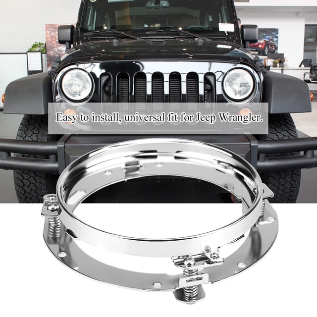 7 Inch Round LED Headlight Mount Bracket for - Durable Stainless Steel Construction - Easy to Install - Relieves Driving Vibration - Universal Fit for