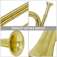 thumbnail image 2 of OULII 1Pack Professional Design Bugle Small Trumpet for Students Rehearsal, 2 of 8