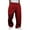 Wine, variant on Men's Baggy Sweatpants with Wide Leg Design and Multiple Pockets for Comfortable Casual Wear, Athletic Activities, and Everyday Loungewear,Black,L