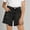 Black, variant on BXJX Girls Denim Shorts, Summer Elastic Waist Relaxed Fit School Kids Jean Shorts Blue Size 8-9 T