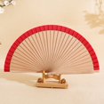 thumbnail image 7 of Vjnyvs Hand Held Folding Fan for Women,Vintage Bamboo Silk Fans, Elegant Foldable Fans for Dance, Music Festival, Wedding, Church, 7 of 7