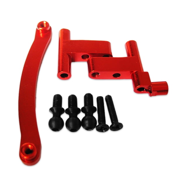 fastboy Aluminum Alloy Steering Servo Saver Complete For 1/18 Hobbico Dromida Precision Control With CNC Red 1Set