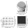 thumbnail image 4 of 2X Portable Mini Tin Box,12-Well Empty Watercolor Palette,Small Paint Storage Kits with Magnetic Clip and Oil Pot, B, 4 of 5
