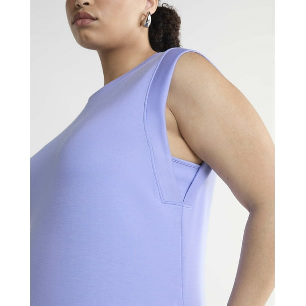 Scoop Women's and Women's Plus Ultimate Scubaknit Sleeveless Maxi Dress, Sizes XS-4X