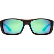 OTIS Coastin Slim Sunglasses - Mens, Wooland Matte Frame/Green Polarized Lens, 1