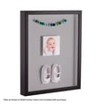 thumbnail image 2 of ArtToFrames 14x14 Inch Shadow Box Picture Frame, with a Satin Black Tall 1 Wide Shadowbox frame and TV Grey Mat Backing (4654), 2 of 7