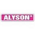 thumbnail image 2 of SignMission Alyson SS- 4 x 18 Po Chambre Nom Enfants Signe de Rue - Alyson, 2 of 4