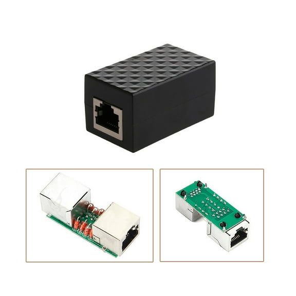 RJ45 Ethernet Surge Protector - LAN Network Arrester, 8-Port, Protects Routers/Notebooks/Switches, High-Quality Shielded Design