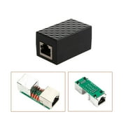 RJ45 Ethernet Surge Protector - LAN Network Arrester, 8-Port, Protects Routers/Notebooks/Switches, High-Quality Shielded Design
