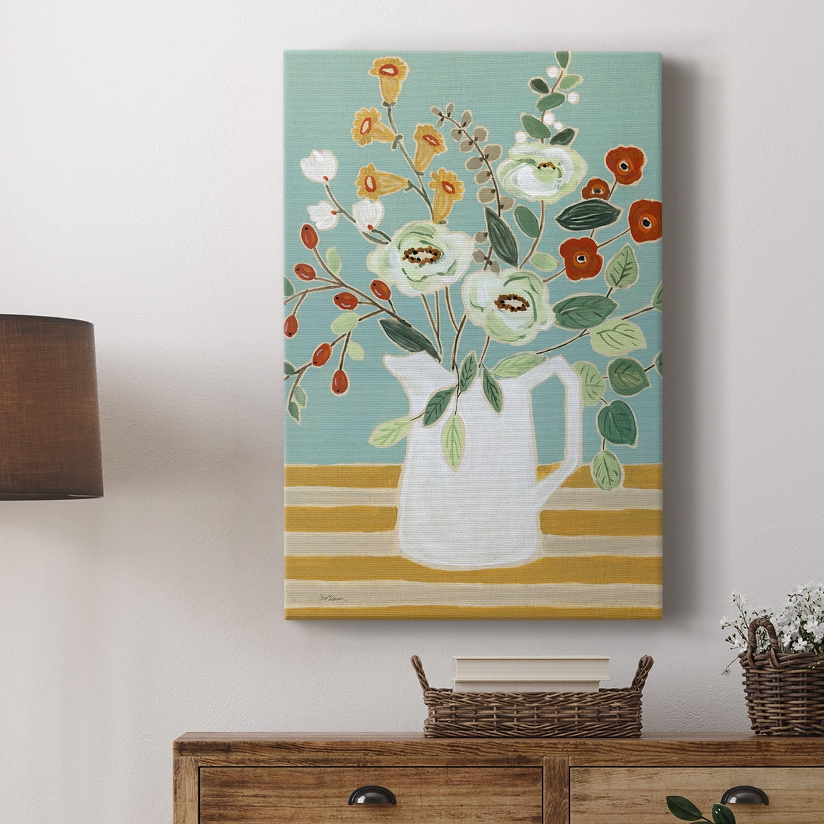 Joyful Blossoms II Premium Gallery Wrapped Canvas - Ready to Hang