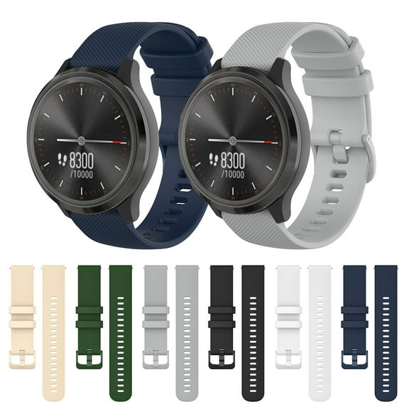 Rosnek Silicone Quick Release Soft Rubber Replacement Watch Bands 18mm 20mm 22mm Soft Rubber Watch Straps