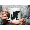 thumbnail image 3 of Godzilla Mug, Dinosaur, Monster, Godzilla, 11 Oz Novelty Coffee Mug/Cup, White, 3 of 5