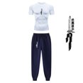 thumbnail image 1 of Anime Jujutsu Kaisen Compression Set Performance GYM Set Men‘s Athletic Workout Quick Dry Shirts+Sweatpants Unisex Sportwear, 1 of 7
