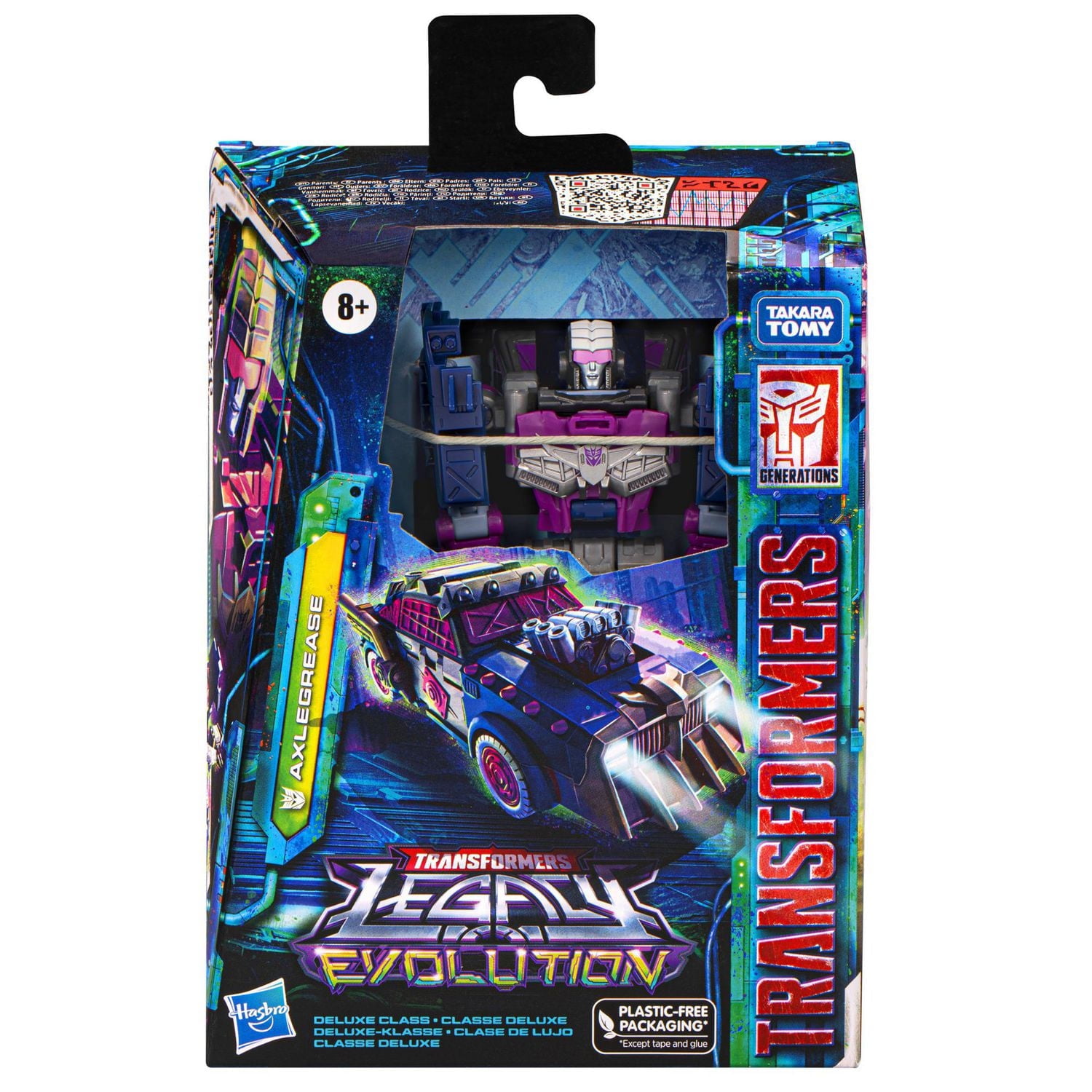 Transformers Toys Legacy Evolution Deluxe Axlegrease Toy, 5.5-inch, Action Figure For Boys And Girls Ages 8 And Up