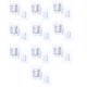 thumbnail image 2 of Yofan 10 Pares De Ganchos De Pared Adhesivos Transparentes De Doble Cara - Kit De Colgador De Puerta Montado - Perchas Adhesivas Sin Taladro Con Ventosa Para Baño Cocina, 2 of 5
