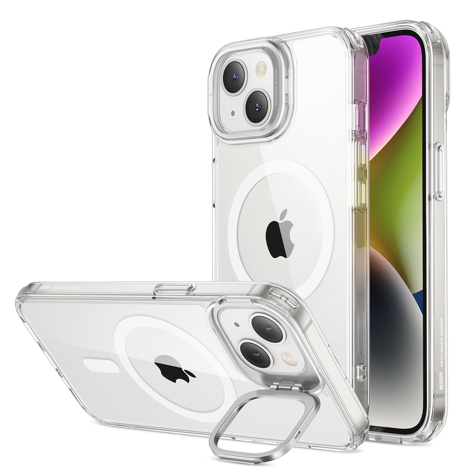 ESR Kickstand Case with HaloLock Compatible with iPhone 14 Case and
