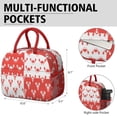 thumbnail image 6 of Lunch Bag Lunch Box for Women Reusable Insulated Lunch Bags,Water-Resistant Lobster and Crab Sketch Cooler Lunch Tote Bag, Large Capacity for Work Travel Picnic, 6 of 6