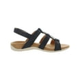 thumbnail image 3 of Vionic Women's Amber Adjustable Sandal Navy Metallic Linen - I0924F1400, 3 of 3