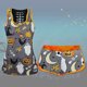 thumbnail image 4 of Conjunto de camisetas sin mangas de Halloween para mujer Pantalones cortos de cintura elástica con estampado de calabaza Fridja fhjkhfk456236, 4 of 7