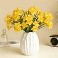 thumbnail image 6 of 3PC Artificial Narcissus Flowers, Lifelike Silk Daffodil Bouquet, Vibrant Table Centerpiece Arrangement, Plastic Stems, Home Office Decor, 14.6Inch, 6 of 6