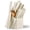 19PCS-Creamy White, variant on Forged 19-Piece Knife Set with Block, High-Carbon Stainless Steel Blades, Natural Wood & Cream White Non-Slip Handles, Solid Wood Stand