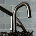 thumbnail image 4 of Kingston Brass AE8405DX Aqua Vintage Concord Deck Mount Clawfoot Tub Faucet, Oil Rubbed Bronze, 4 of 7