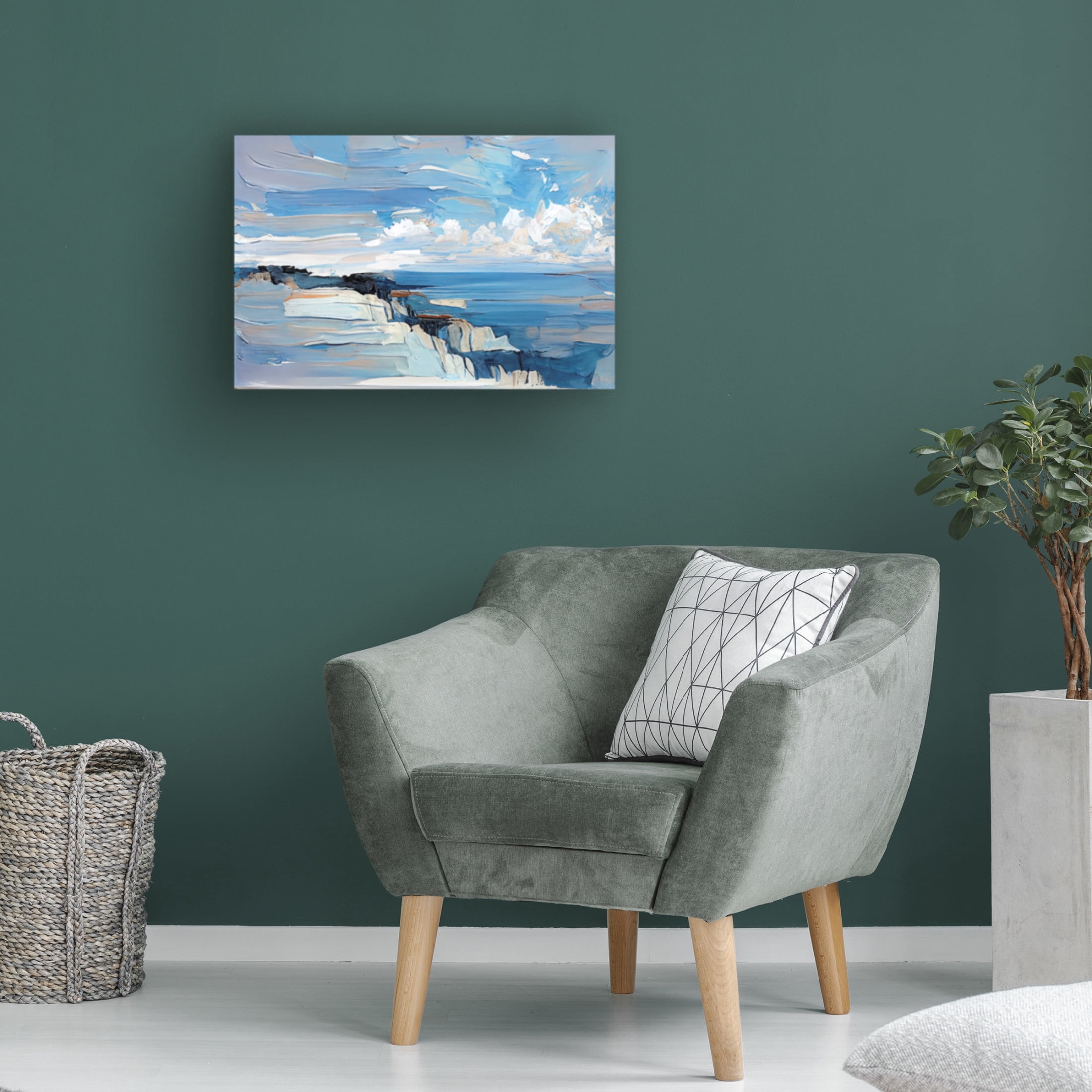 Canvas Wall Art - Sasha 'Cliff Notes' Wall Art for Living Room, Bedroom, or Office Décor by Trademark Fine Art - 19 x 12 Inches