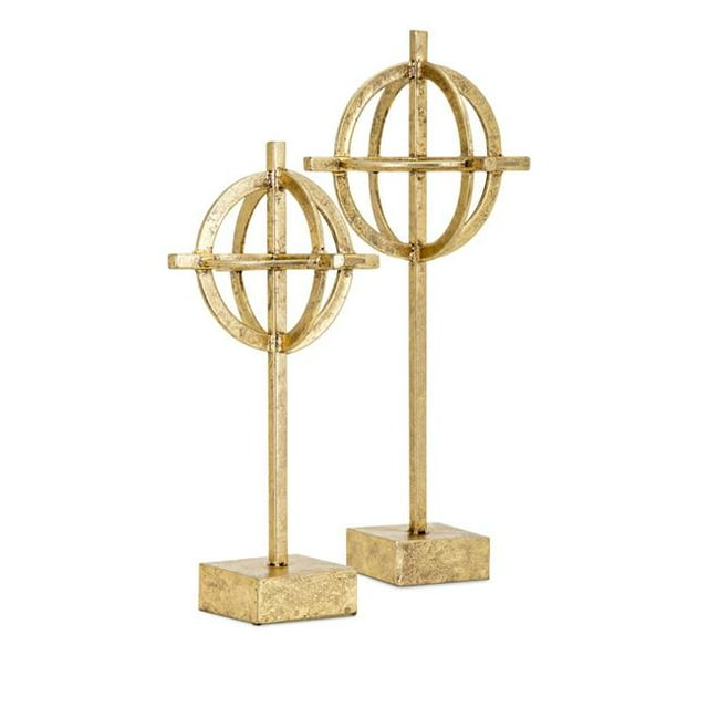 IMAX 64519-2 Statutaires en Métal Boulanger&44; Or - Lot de 2