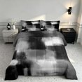 thumbnail image 2 of Manfei Abstract Watercolor Art Full Size Comforter Sets, Aesthetic Ombre Bedding Comforter Set, Gray Black White, Black Reversible 3pcs, 1 Comforter and 2 Pillowcases, 2 of 6