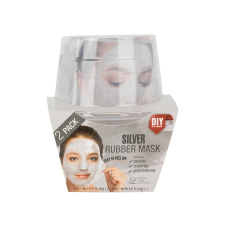 Lindsay Home Aesthetics 2 Pack Silver Rubber Mask 5.04 oz