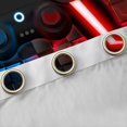 thumbnail image 4 of Homewish Glowing Neon Gaming Controller Kitchen Curtains,Game Pad Theme Black Out Curtains Pack of 2 (42x63 Each),Blue Red, 4 of 6