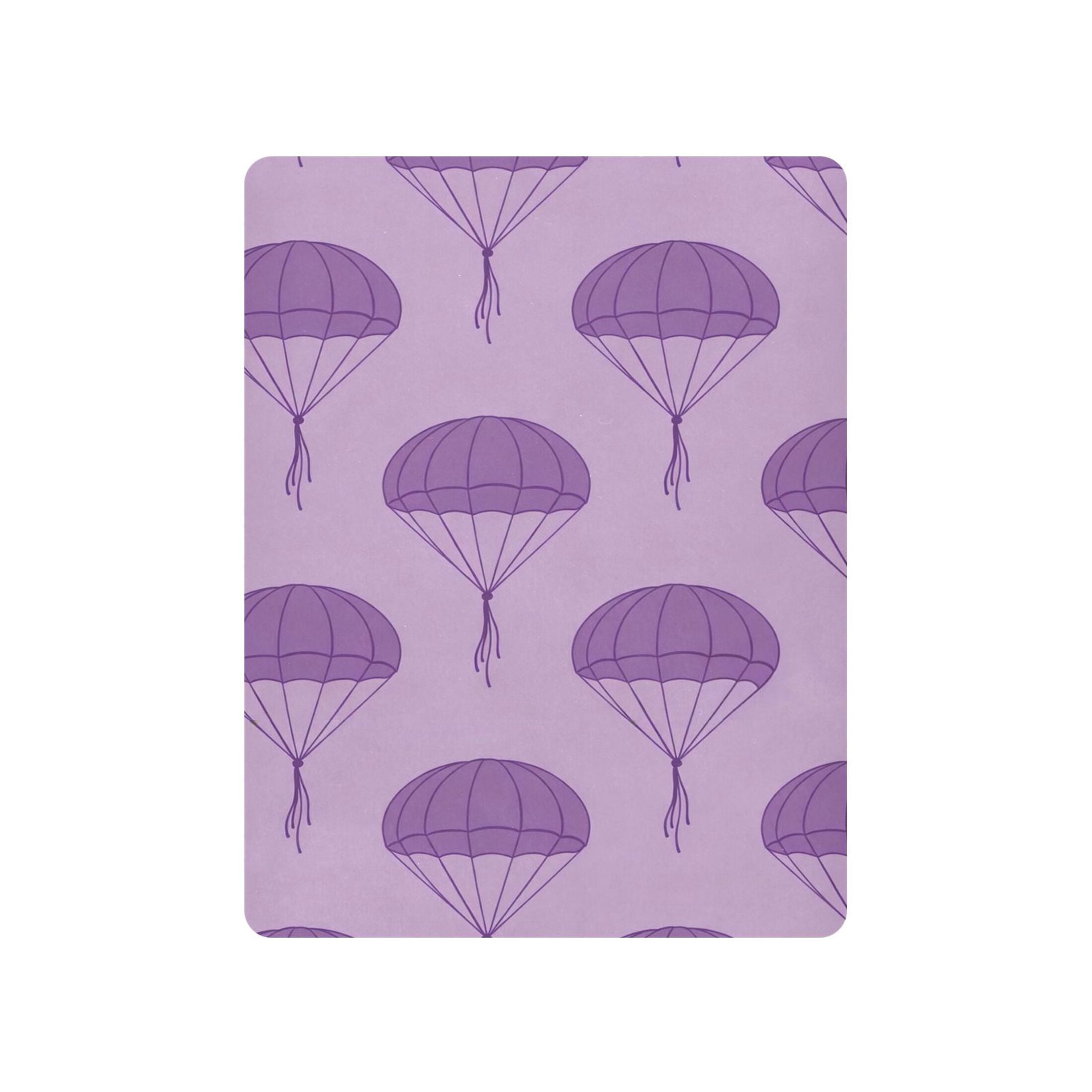 Baby Essentials 52”x 28”- Standard Cotton-like Modal Elastic- Purple Parachute Design Crib Sheets for Newborns and Toddlers