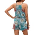 thumbnail image 4 of TARAINYA Women Summer Rompers Casual V-Neck Spaghetti Strap Loose Short Jumpsuit with Pockets, 4 of 8