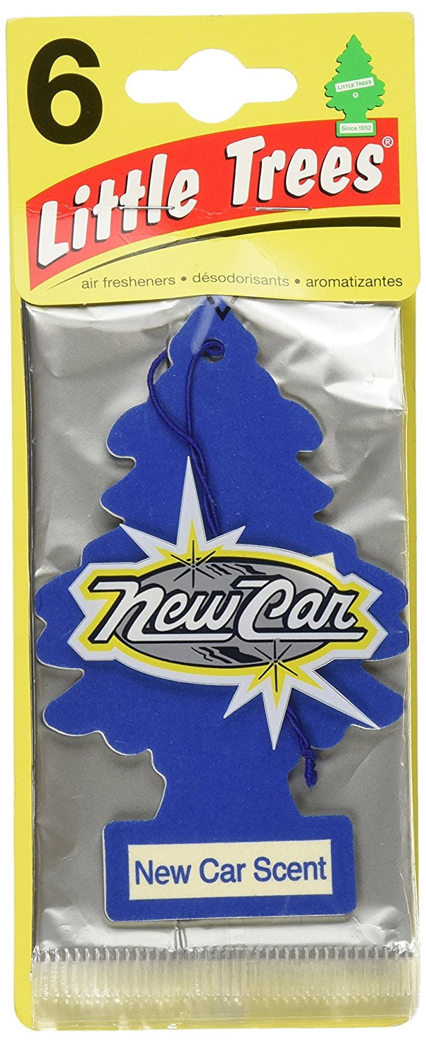 6 Pack Car Freshner 10189 Air Freshener New Car Scent