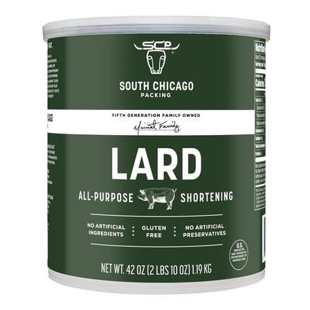 South Chicago Packing Traditonal OKA4 LARD Shortening, 42 Ounces, Specialty Baking Shortening and Cooking Fat