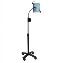 iPad Tablet Compact Gooseneck Floor Stand Black