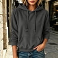 thumbnail image 4 of Warop Women's Oversized Hoodies Knitted Sweatshirt Long-Sleeve Drawstring Pullover with Pockets Fall Winter Clothes, 4 of 6