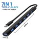 thumbnail image 1 of 7IN1 USB HUB Type C 3 0 USB-A Hub Splitter USB3.0/2.0 With USB-C 5Gbps High Speed Data Transmission For PC Laptop Macbook, 1 of 5