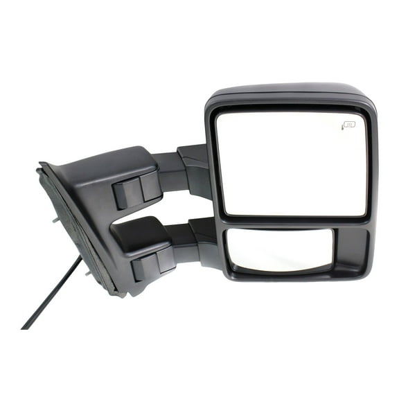 MIRROR Compatible For 1991-1997, 2010 Ford F-250 Super Duty 1991-1999, F-350 Right Passenger Towing Heated Power Glass Folding In-housing Signal Light With memory Textured Black