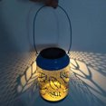 thumbnail image 4 of CEHVOM Wrought Iron Lantern Maple Leaf Lantern Garden Light, 4 of 4