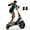 Orange, variant on Electric Scooter for Adults - 350W Motor 10" Solid Tires, up to 19MPH E-Scooter with Dual Suspension