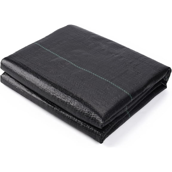 3x50FT Weed Barrier,Premium Weed Control Garden Cloth,Mulch Breathable Ground Cover for Garden,Reusable Black Plastic Cover for Landscape