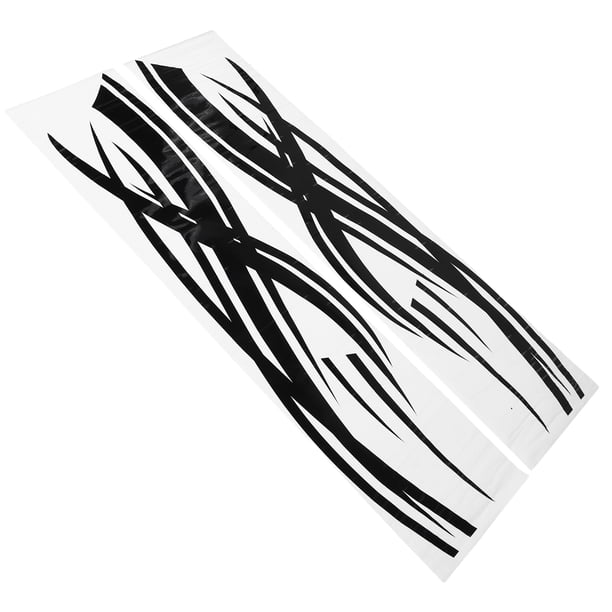 UPGRATOR Vinilo Decorativo Para Auto Negro Con Franjas Laterales Para Personalizar Vehículos