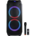 thumbnail image 3 of beFree Sound Dual 8 Inch Bluetooth Wireless Portable Party Speaker with Reactive Lights, 3 of 6